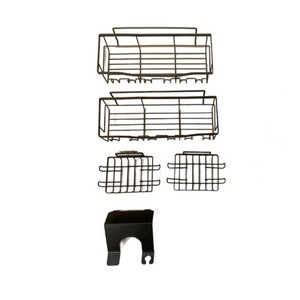 Alta calidad al por menor pequeños accesorios de baño estantes rectángulo Tir-angle Netlike cesta de esquina - Product Image 1