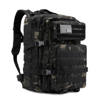 Sac à dos tactique extérieur léger 45L étanche Sports Camping Randonnée Trekking Chasse Sac Grande Capacité Nylon Fermeture Éclair