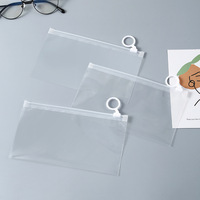 5-10 pièces étui à stylo sac-transparent en plastique pp matériaux stylo sac