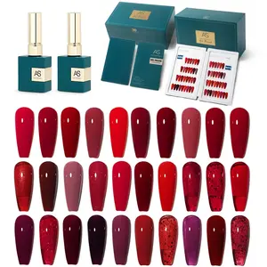 15ml rose red color nail polish gel cheap wholesale nail polish AS gel nail polish red