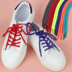 2022 Новое поступление от производителя Толстовка розовая нить с металлическими аглотами для продажи печатные шнурки Пользовательские длинные шнурки круглые
