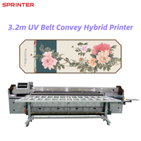 Machine d'impression rapide à matériaux hybrides, imprimante UV rouleau à rouleau grand format 3200 mm