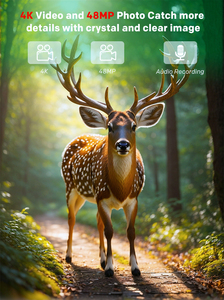 RF06กล้องบันทึกภาพเคลื่อนไหวกลางแจ้งแบบมืออาชีพกันน้ำกล้อง48MP 4K พร้อมกล้องล่าสัตว์ในเวลากลางคืน - Product Image 3