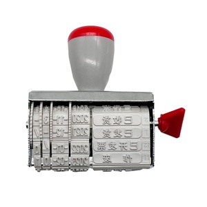 Ngôn ngữ khác nhau biểu tượng tùy chỉnh giá rẻ Fancy nối tiếp số gốc Nhãn ngày tem con dấu cao su - Product Image 1