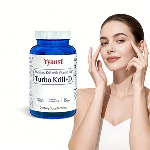 Aceite de krill de marca privada de alta calidad con EPA, DHA y omega 3 en cápsulas blandas que favorecen la salud general, especialmente para el corazón y las articulaciones. - Product Image 1