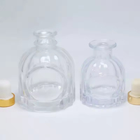 Flacon diffuseur de parfum de luxe en verre 50ml 100ml avec pompe pulvérisatrice, forme ronde et marquage à chaud – Offre Spéciale