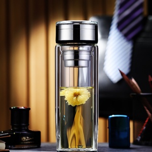 Botella Deportiva de Vidrio con Infusor de Té en Forma de Rombo, 250 ml, Ecológica, Diseño Minimalista, Logotipo de Marca Personalizado - Product Image 2
