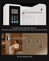 Diffuseur d'arômes commercial mural 500 ml, machine à huiles essentielles avec ioniseur négatif pour éliminer les odeurs, pour bureau, hôtel, maison