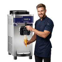 Eénkopsige aanrechtmodel pasteuriseerde ijsmachine, 14 dagen zonder reiniging, voor ijssalons