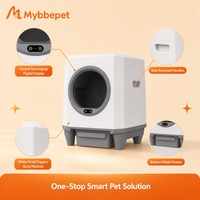 Bac à litière intelligent pour chat Hippo CH-ICB019, toilette automatique autonettoyante pour chat, contrôle par application, grande capacité de 80L, bac à déchets pour animaux de compagnie