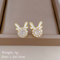 2024 Ensemble de bijoux en acier inoxydable avec collier tête de dragon rotative, boucles d'oreilles clous tête de dragon rotative en zircon cubique et bague