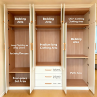 Armoire portable personnalisée en bois massif, design moderne, durable, pour chambre à coucher, salon, organisation de placards, meubles