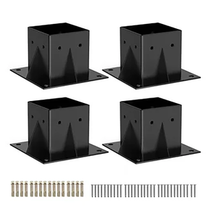 Heavy Duty Metal Stainless Steel 3X3 5X5 6X6 Round Grounded <strong>Fence</strong> <strong>Post</strong> Base Support Plate <strong>Brackets</strong> <strong>for</strong> <strong>Concrete</strong> - Product Image 5