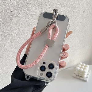 Cordón Corto Ajustable de Metal con Forma de Corazón para Colgar el Teléfono Celular, Correa de Muñeca Duradera para Llaves - Product Image 4