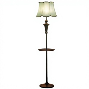American Vintage <b>Retro</b> Modern LED Black Fabric <b>Floor</b> <b>Lamp</b> Dimmable for Living Room Sofa Bedroom Bedside Home Use - Product Image 4