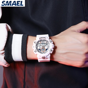 Relojes SMAEL 8085 para Hombre, Nuevo Estilo, Reloj de Cuarzo Digital LED, Resistente al Agua, Totalmente Blanco, Deportivo, Reloj Masculino - Product Image 6