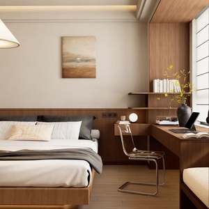 <span class=keywords><strong>Armoire</strong></span>-penderie en placage de bois BALOM, style bois, sur mesure pour toute la <span class=keywords><strong>maison</strong></span>, minimaliste, gain de place, grande capacité, pour chambre à coucher - Product Image 4