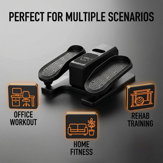 Factory Wholesale Electric Mini Cross Elliptical Trainer Exercise Elliptical Machine Leg Magnetic Home Use
