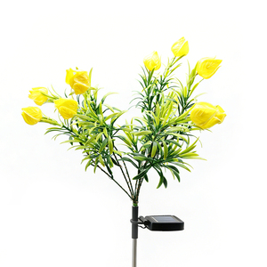 Lámpara de Jardín <span class=keywords><strong>con</strong></span> Forma de Flor de Gardenia, Alimentada por Energía Solar, Decoración de Jardín LED para Exteriores, <span class=keywords><strong>Luz</strong></span> de Césped <span class=keywords><strong>con</strong></span> Estaca, <span class=keywords><strong>Luz</strong></span> de Ambiente - Product Image 2