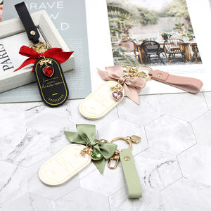 Affascinante portachiavi in pelle PU borsa portatile ciondoli accessori alla moda portachiavi decorazione regali per le donne - Product Image 5