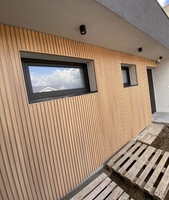 Panneau mural extérieur anti-rayures en WPC, planche de terrasse 26 mm, âme creuse solide, ignifuge, étanche, design moderne, usage domestique et commercial