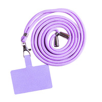 Cordon Universel en Nylon pour Téléphone Portable, Lanière Réglable en Bandoulière avec Patch d'Attache Couleur