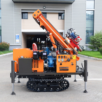 Foreuse hydraulique portative diesel de 200 m pour puits d'eau, modèle chenillé, la plus vendue – Fabricant de machines de forage d'eau