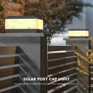 Poteau lumineux de pilier de LED à énergie solaire pour la <span class=keywords><strong>lampe</strong></span> frontale de <span class=keywords><strong>colonne</strong></span> de cour imperméable de jardin extérieur avec l'alimentation par batterie - Product Image 5