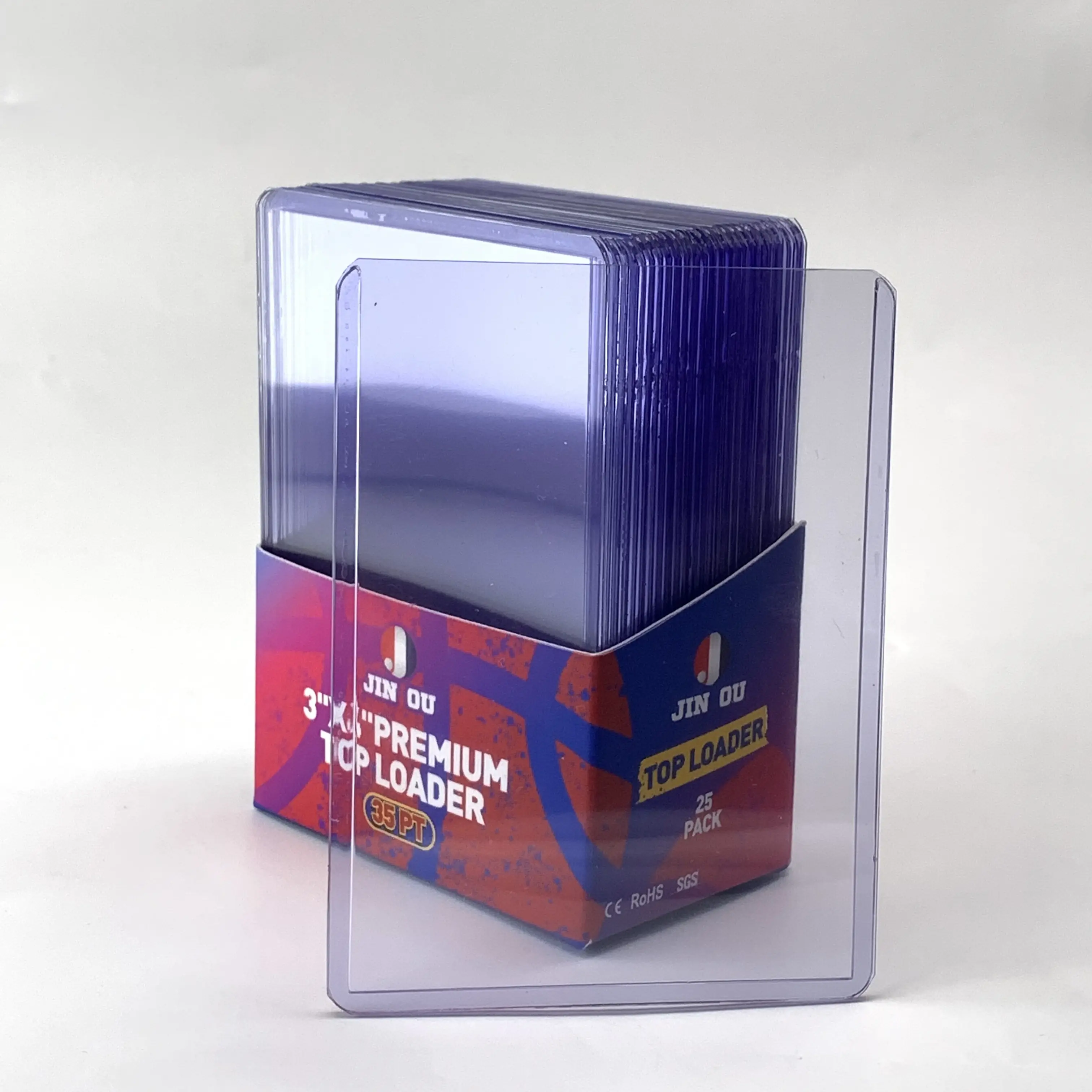 Plastik tahsil kart tutucu 3x4 ticaret kartı üst yükleyici JO-K-066 kart tutucu