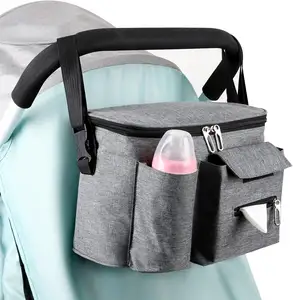OEM BSCI, Заводская прямая продажа, высококачественный водонепроницаемый подгузник для мам, детская коляска, сумка-Органайзер с подстаканником
