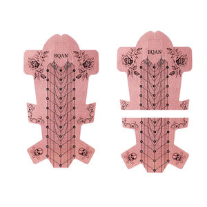 <span class=keywords><strong>BQAN</strong></span> Muestra OEM Oro Rosa 200g Aluminio Pegamento fuerte Gel UV Papel grueso Extensión de uñas Forma dual Forma de uñas acrílicas - Product Image 2