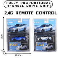 Voiture de drift miniature RC à l'échelle 1:64, radio électrique, nouveaux jouets pour enfants, garçons, voiture télécommandée rechargeable