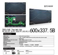 Pantalla LED COB para Video Wall, IP65 Resistente al Agua y al Polvo, Alto Contraste 10000:1, P1.25, Pantalla LED de Paso Fino para Interiores, para Sala de Control