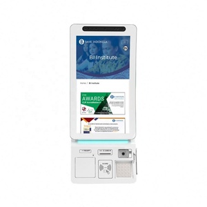 23.6'' Wall Mount Kiosk 2K HD Capacitive Touch Screen QR Bar <b>Scanner</b> Customizable Logo POS Holder for Hotel Restaurant Payment - Product Image 6