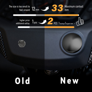 Mushroom <b>Push</b> <b>Button</b> <b>Switch</b> Combines Metal Body Momentary Action And Multiple Sizes For Various Needs - Product Image 6