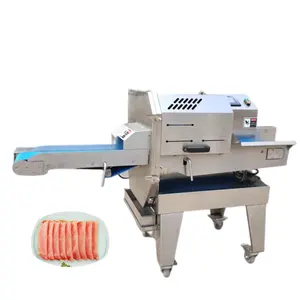 Hot Selling Industrial Automatic vegetables Slicer machine Ham Salami Conveyor Cooked Meat Slicer machine