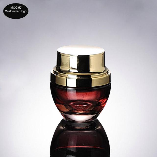 20g 30g 50g Glass Refillable Bottles Makeup Jar Pot Travel Face Cream Lotion Vials Containers Cosmetic Packaging
