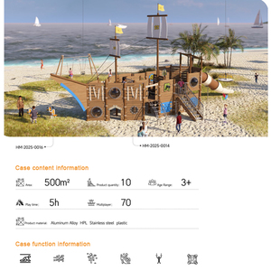 HPL Biển Phiêu lưu loạt sân chơi ngoài trời thiết bị tàu cướp biển trượt - Product Image 3