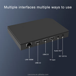 Boîtier TV Android 14 avec prise en charge <span class=keywords><strong>IPTV</strong></span>, Amlogic S905X5M Quad Core, streaming 4K, 2 Go 16 Go, WiFi 6, commande vocale, lecteur multimédia OEM ODM d'usine - Product Image 2