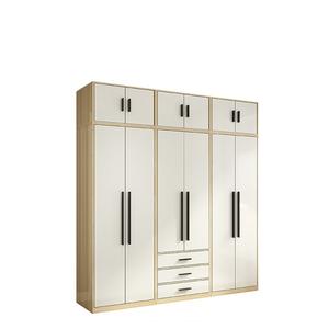 <span class=keywords><strong>Armoire</strong></span> de rangement de style moderne simple, réglable, multi-niveaux, meubles de chambre à coucher, économiques, assemblés, panneaux en bois - Product Image 3