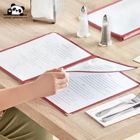 Porte-menu personnalisé, pochette pour menu de café, bar, restaurant, avec poches transparentes