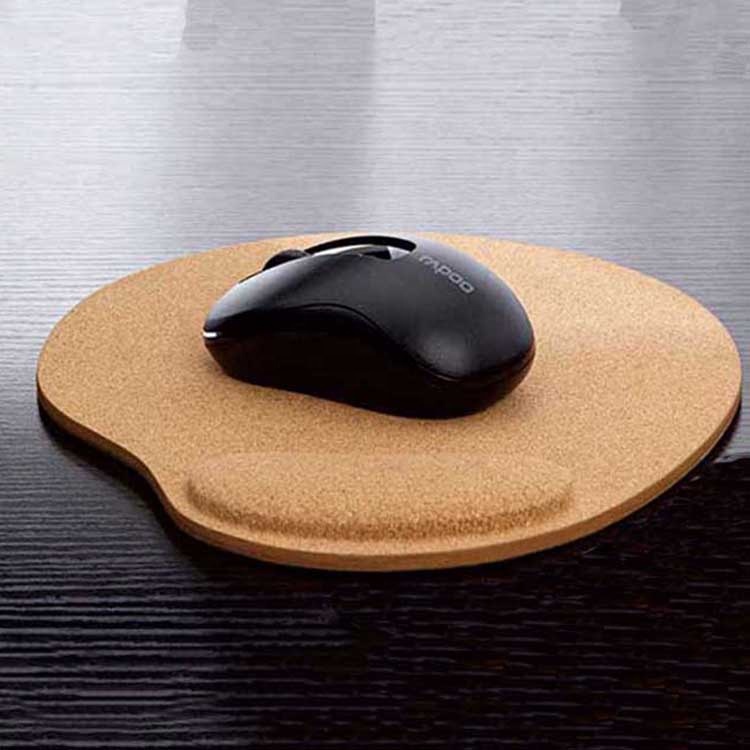 Горячая Распродажа, офисный домашний компьютерный коврик для мыши, экологически чистый пробковый круглый коврик для мыши на запястье
