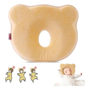 Baby Memory Foam Head <b>Pillow</b> With Hole For <b>Flat</b> Head Prevention - Product Image 1