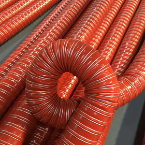 Reinforced <strong>Silicone</strong> <strong>Rubber</strong> Air Duct <strong>Hose</strong> with Steel Wire High Pressure Exhaust <strong>Hose</strong> Used Machinery - Product Image 2