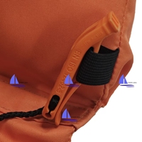 Tissu Oxford certifié CE pour gilet de sauvetage marin 100N avec sifflet en mousse EPE inclus