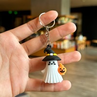 Porte-clés de voiture décoratif en forme de figurine de dessin animé, pratique pour Halloween, avec boîte cadeau, petit cadeau