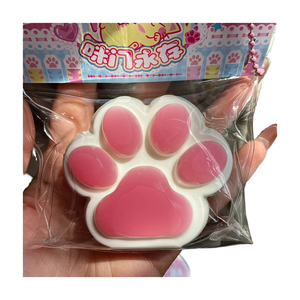 ของเล่นบีบมือรูปอุ้งเท้าแมว JO Rainbow Chubby Paw Squishy Mochi ช่วยคลายเครียด ขนาด 7 ซม. สำหรับเด็กอายุ 5-7 ปี เนื้อเหนียว ยืดหยุ่นได้ - Product Image 1