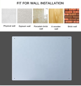 35" X 47" 4mm Thick Tempered <strong>Glass</strong> Wall Mounted <strong>Whiteboard</strong> with Excellent Visibility and <strong>Magnetic</strong> for Office Use - Product Image 5