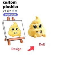 Peluche Mignonne et Moelleuse en Forme de Crotte, Jouet en Peluche Doux, Peluche Kawaii en Forme de Crotte, Décoration Amusante pour Chambre, Coussin Décoratif, Cadeau d'Anniversaire Unique pour Enfants