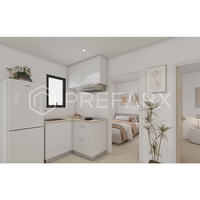 Maison préfabriquée PrefabX Flip ClassicA, design moderne, écologique, entièrement configurée, verte, imperméable, appartement préfabriqué, mini-maison